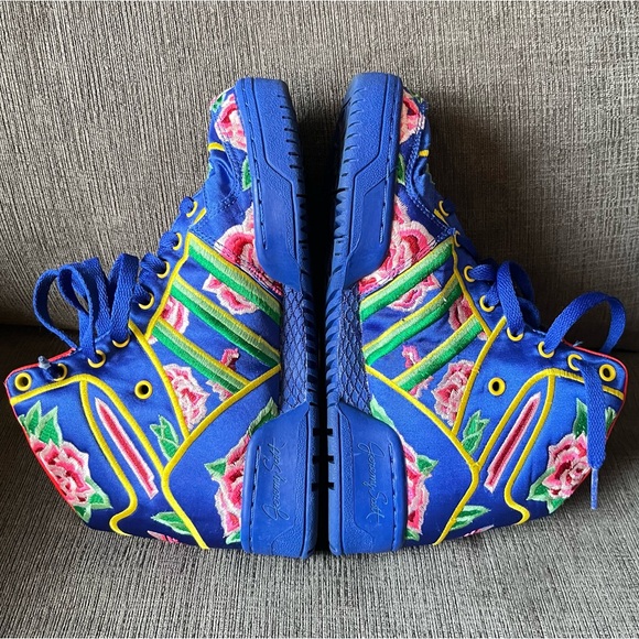 RARE Adidas Jeremy Scott JS Wings CNY Sz 4.5 M / 5.5W Maximalist Hypebeast Satin - Picture 6 of 16